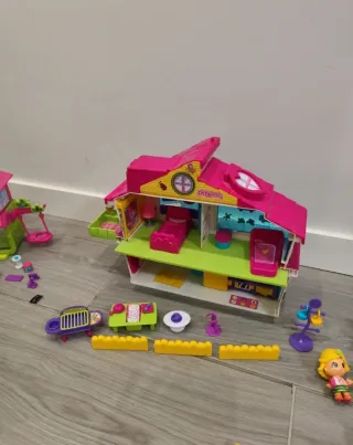 Lote PinyPon Escuela, casa, barca pirata y carroza