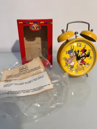 Lotto 5 Sveglie Vintage Disney Carica Manuale