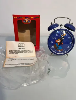 Lotto 5 Sveglie Vintage Disney Carica Manuale