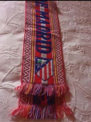 Bufanda Vintage Atlético de Madrid. Años 90.