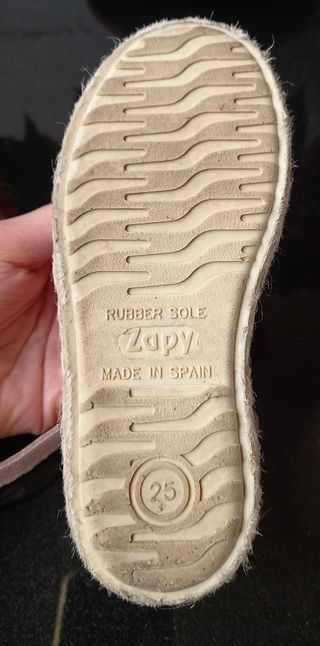 Zapato Zapy Talla 25 Rosa Flor