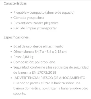 Bañera plegable para bebé, Premaman