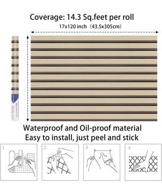 Vinilo adhesivo imitación revestimiento de madera