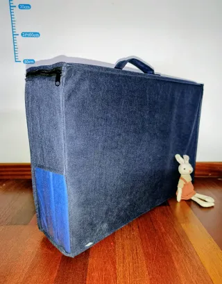 Colchón Cuna Plegable Azul