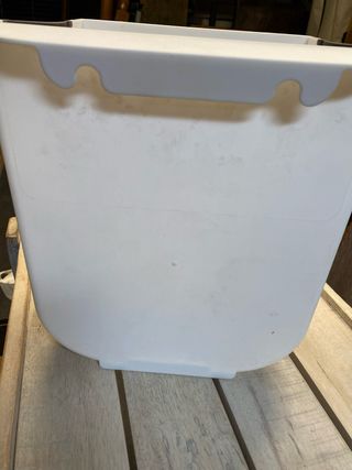 Basurero Colgante Blanco Plástico