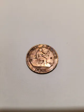 Moneda 1870 Gobierno Provisional BCN España