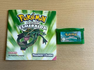 Pokémon Esmeralda GBA Cartucho y Manual