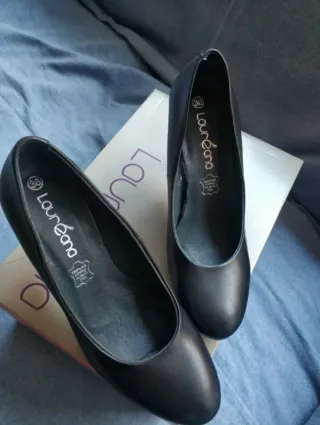 Zapatos de Salón de Piel Lauréano Negros