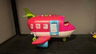 Avión Pinypon Rosa y Blanco