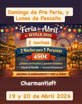 Escapada perfecta en Triana. 2BR/5PAX