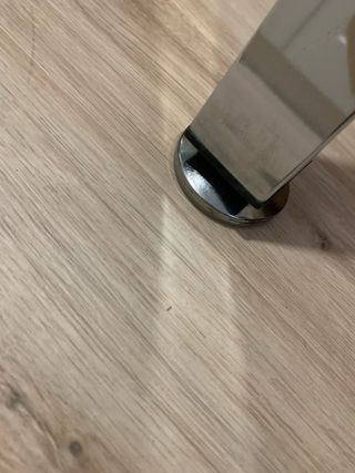 Mesa escritorio cristal con bandeja extraíble