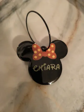 Portachiavi Minnie con nome Chiara