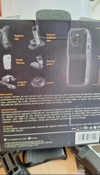 Mini Cámara Deportiva Unotec nueva