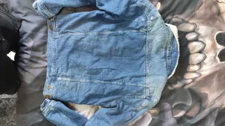 Cazadora vaquera Zara borrego XL