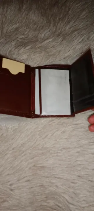 Cartera de piel Visconti marrón