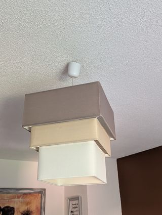 Lámpara de techo de tela multicapa