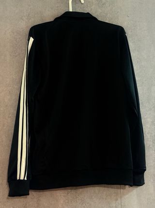 Chaqueta Adidas Negra con Rayas Blancas
