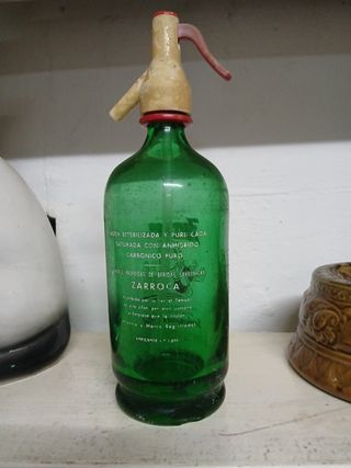 Sifón antiguo Zarroca verde