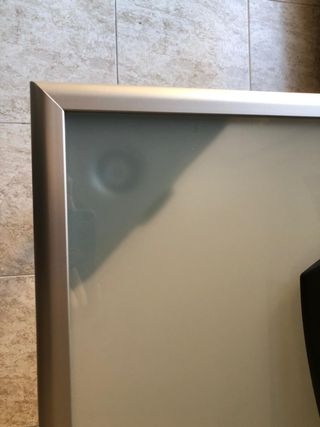 Mesa escritorio cristal y metal