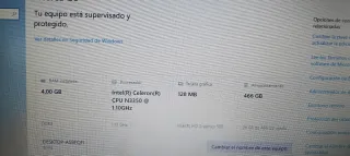 Portátil Lenovo V110 Intel Celeron N3350