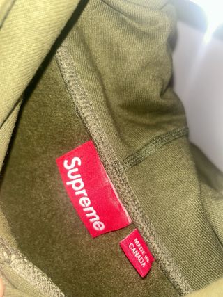 Sudadera Supreme Box Logo Verde
