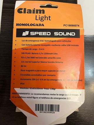 Baliza V16 Recargable