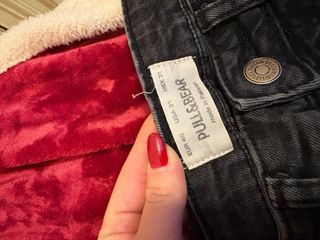 Jeans Slim Pull&Bear Grigio Strappati