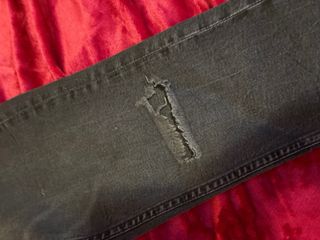 Jeans Slim Pull&Bear Grigio Strappati