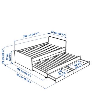 Cama nido blanca Ikea