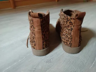 Botines con estampado de leopardo