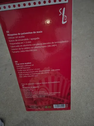 Máquina de Palomitas Roja