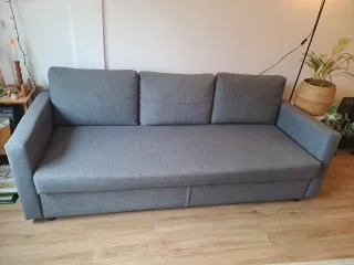 Sofá Cama IKEA FRIHETEN Gris 3 Plazas