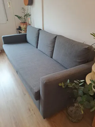 Sofá Cama IKEA FRIHETEN Gris 3 Plazas
