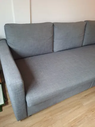 Sofá Cama IKEA FRIHETEN Gris 3 Plazas