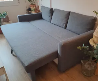 Sofá Cama IKEA FRIHETEN Gris 3 Plazas