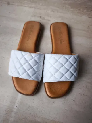 Sandalias Mods Plus Blancas Acolchadas