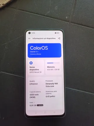 Oppo Reno 6 Azzurro