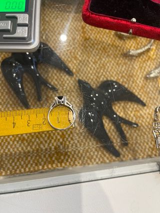 Anillo Plata Vintage Ágata Negra