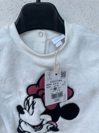 Felpa Minnie Mouse bianca bambina