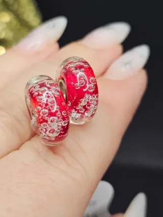 Charm Cristal Murano Plata 925 Burbujas