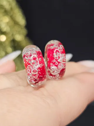 Charm Cristal Murano Plata 925 Burbujas