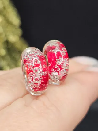 Charm Cristal Murano Plata 925 Burbujas