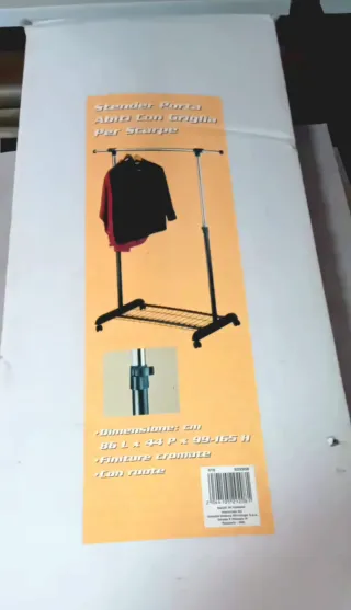 Stender porta abiti con griglia