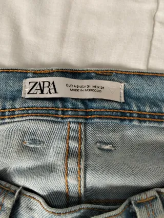 Vaqueros ZARA Hombre desgastados de algodón
