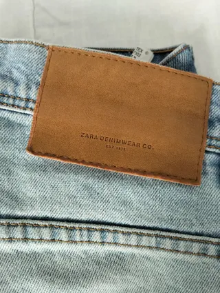 Vaqueros ZARA Hombre desgastados de algodón