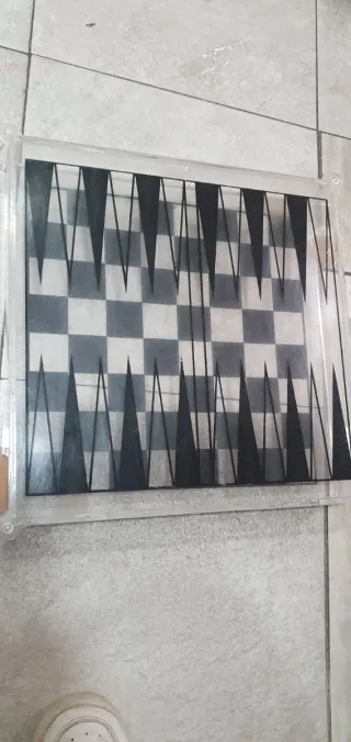 Ajedrez Metacrilato Transparente y Negro