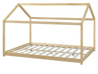 Cama infantil madera estilo casita