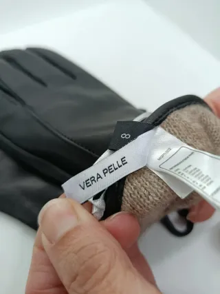 Guanti Miriade Vera Pelle Neri Nuovi