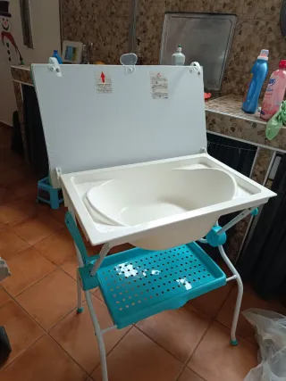 Cambiador bebé azul Mickey Mouse