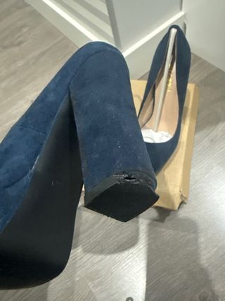 Zapatos de tacón azul
